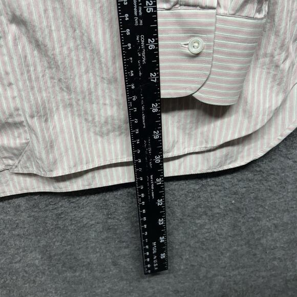 Ermenegildo Zegna Men’s Large Stripped Long Sleeve Button Up Dress Shirt (43/17) - Picture 4 of 8